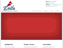 Tablet Screenshot of deltalinensupply.com